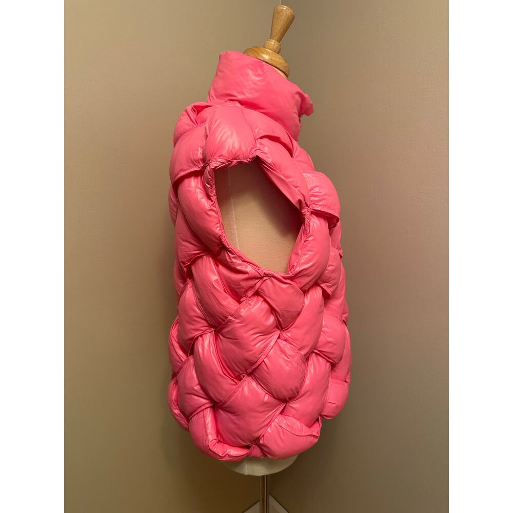 Bucketlist Braided Button Front Down Puffer Vest … - image 4